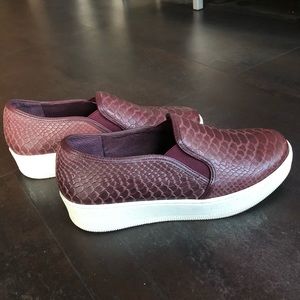 Vince Camuto Snake-skin Look Flats- Worn Once